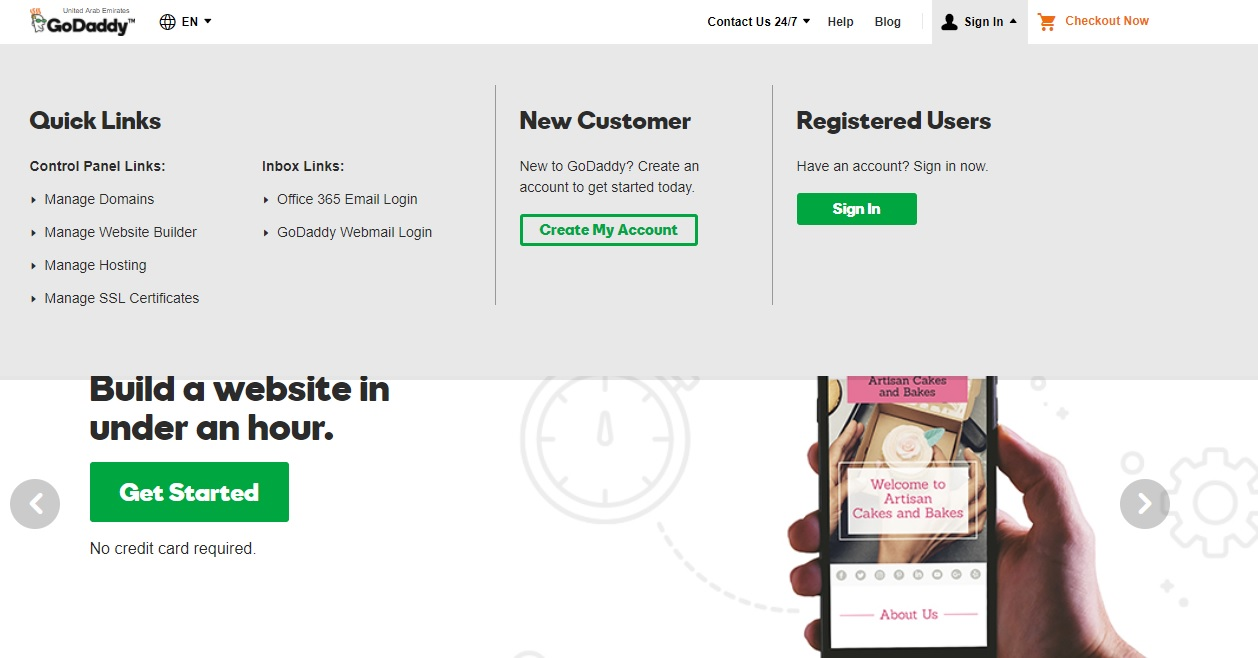 GoDaddy Account