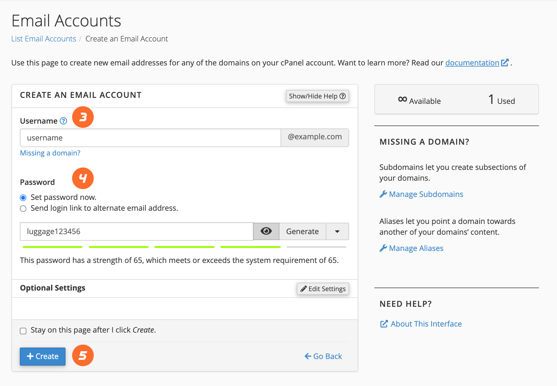 Email Setup