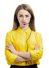 Customer service representative considering a hosting question
