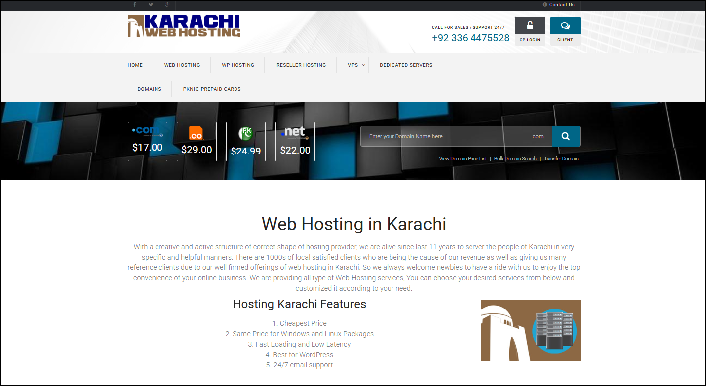 10 WordPress web hosting companies in Karachi