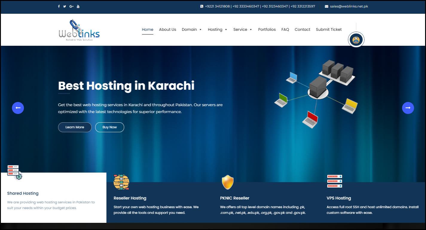WordPress web hosting companies in Karachi